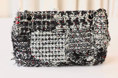 Chanel tweed single flap bag