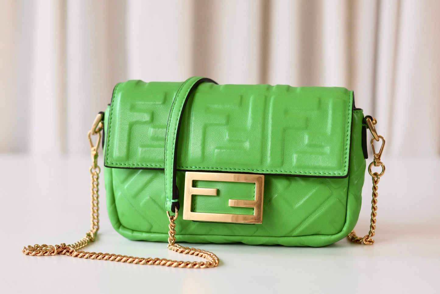 Fendi baquette mini green