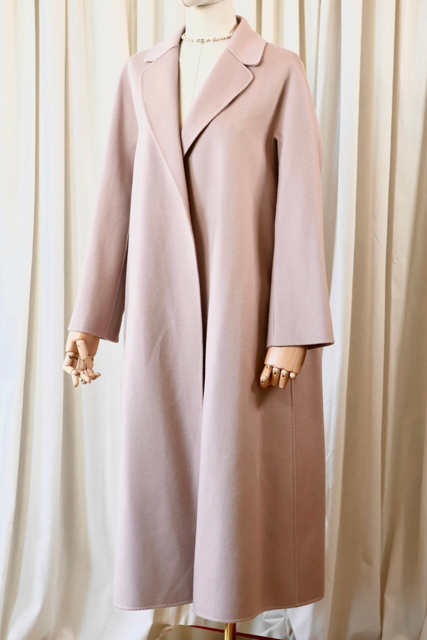 Max Mara cucito a mano coat old rose