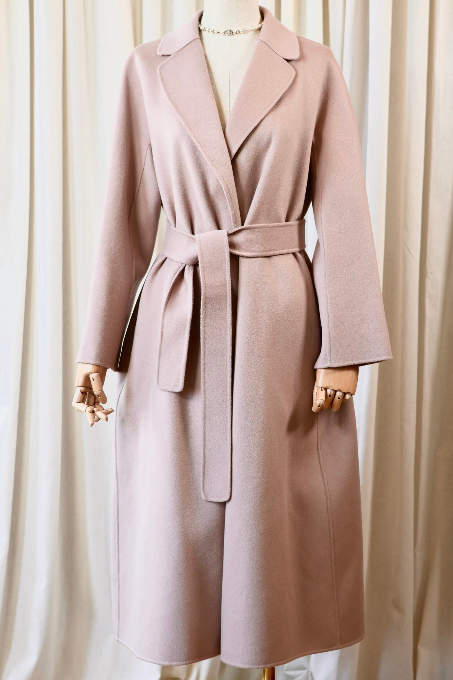 Max Mara cucito a mano coat old rose