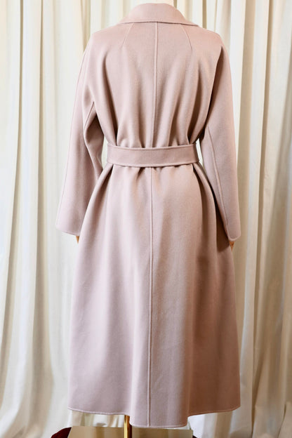 Max Mara cucito a mano coat old rose