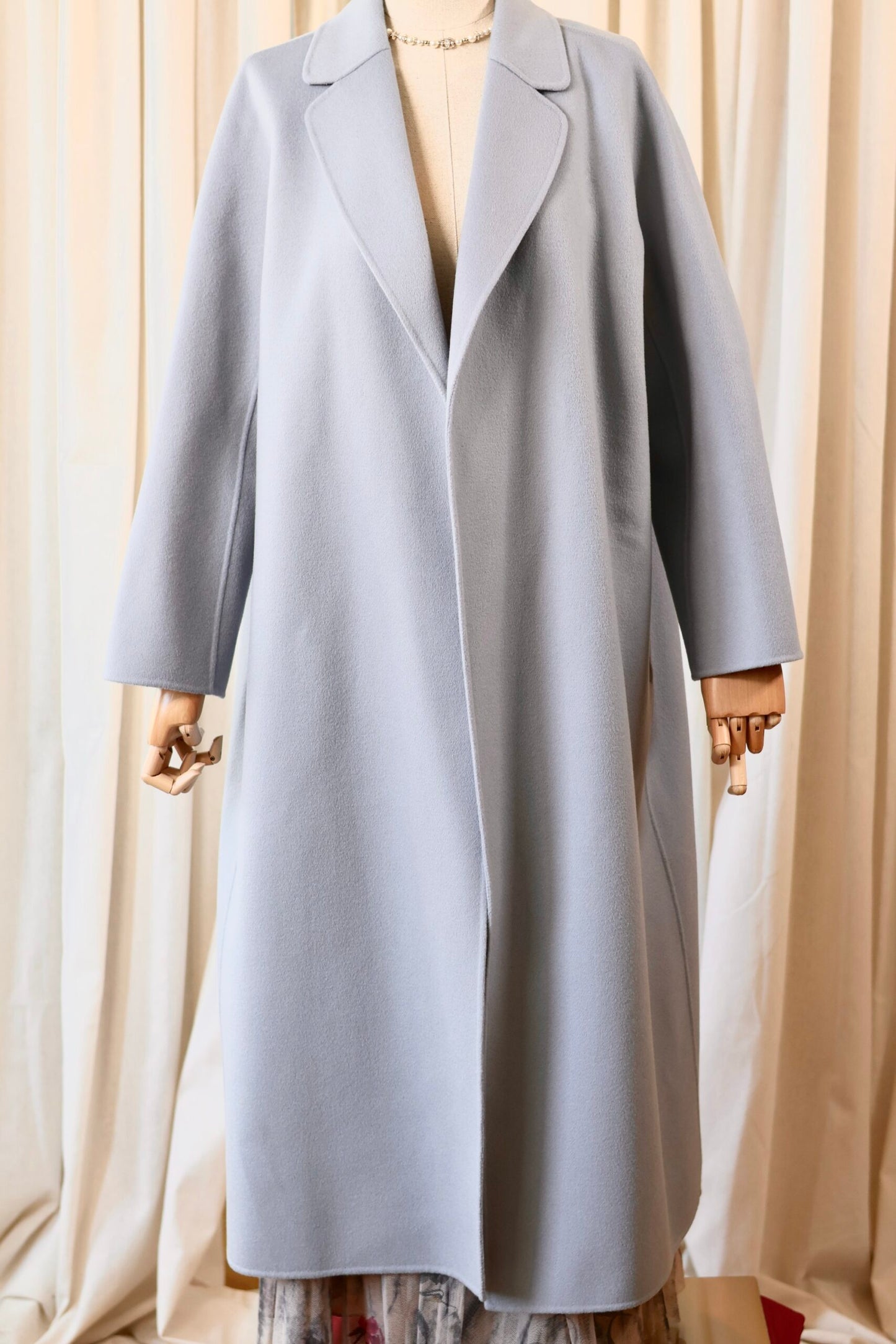 Max Mara cucito a mano coat light blue