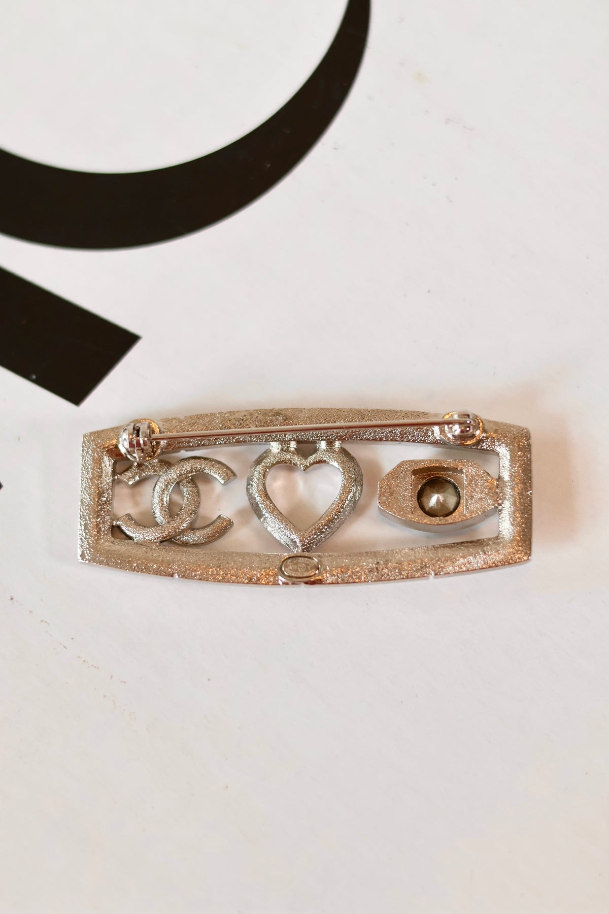 Chanel rhinestone brooch