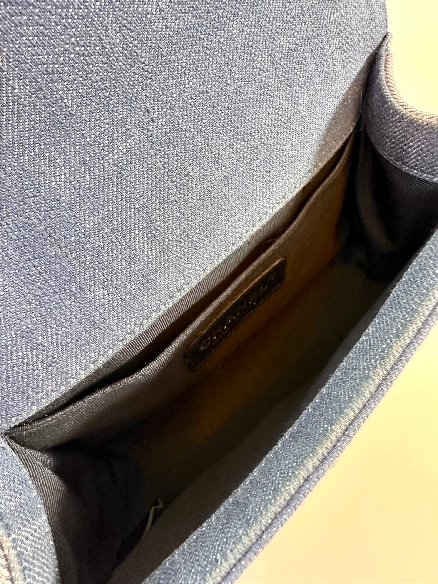 Chanel boy bag denim small