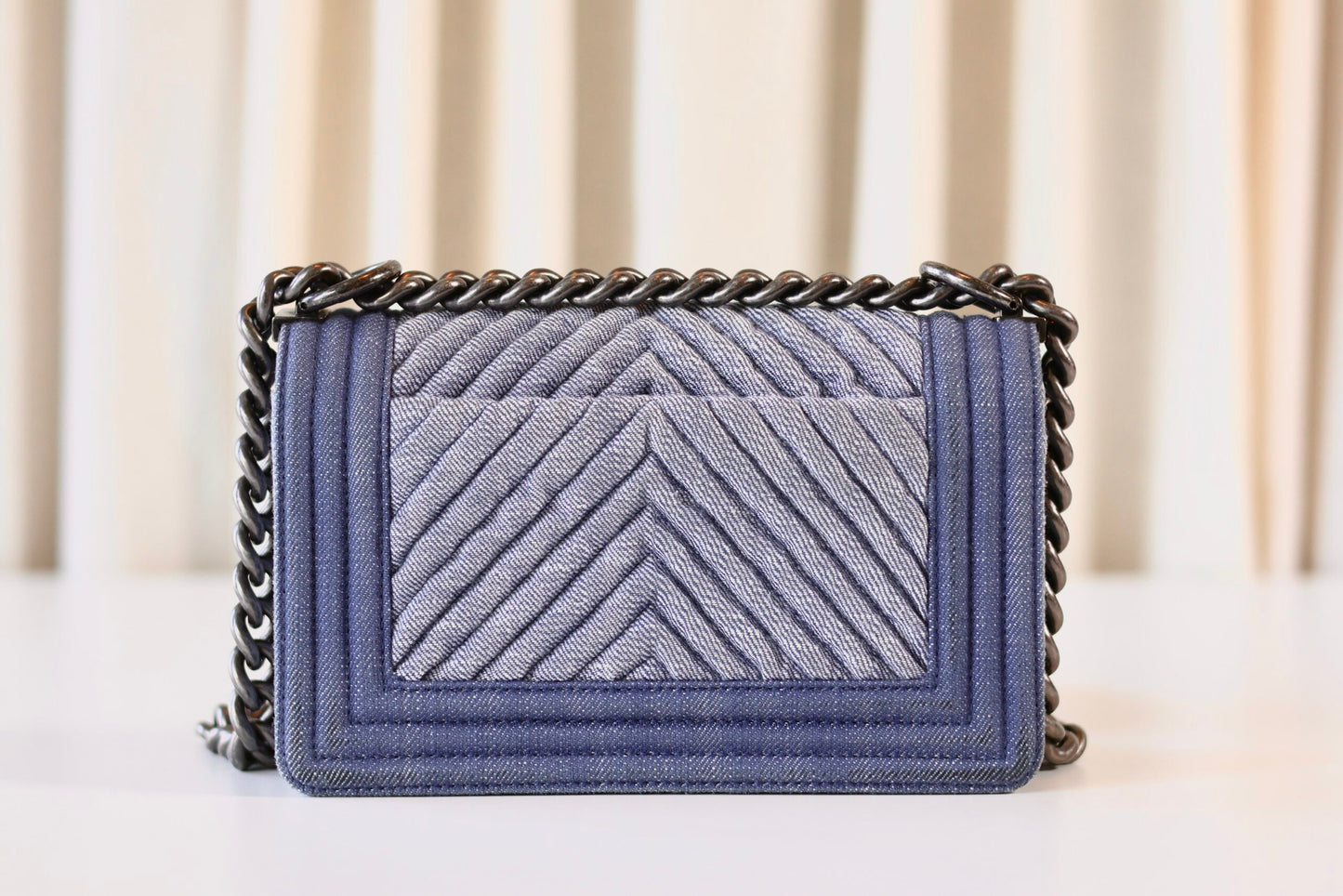 Chanel boy bag denim small