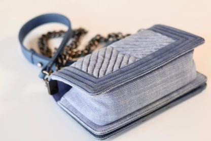 Chanel boy bag denim small