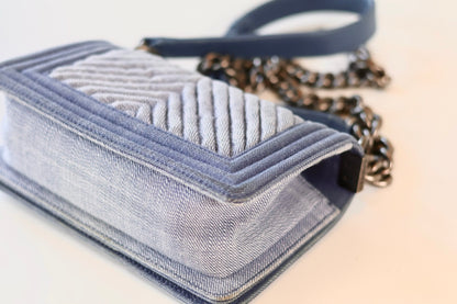 Chanel boy bag denim small