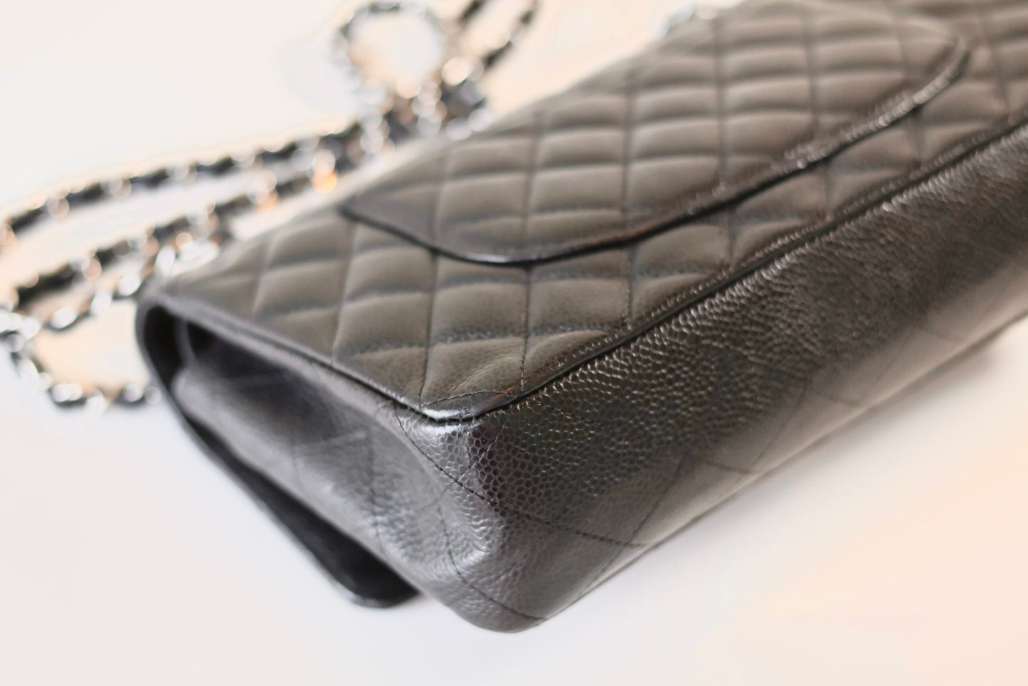 Chanel black medium classic double flap bag
