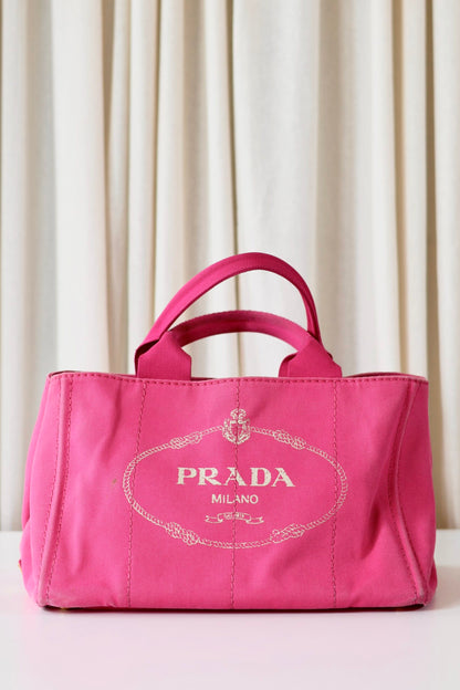 Prada pink tote bag