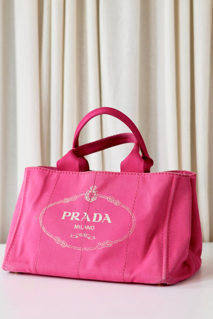 Prada pink tote bag