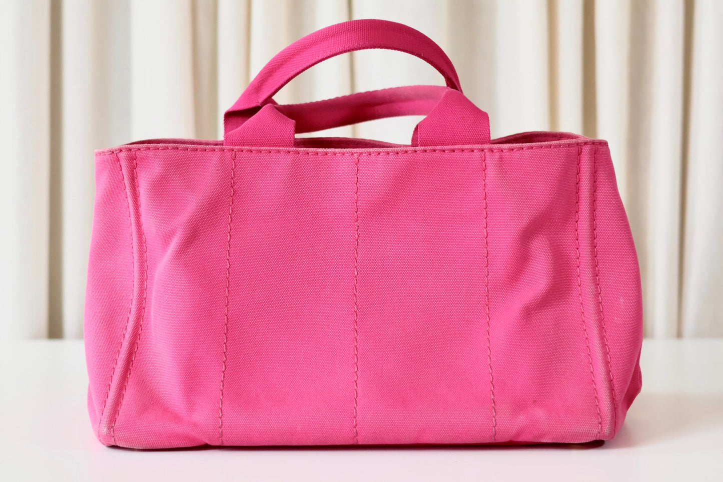 Prada pink tote bag