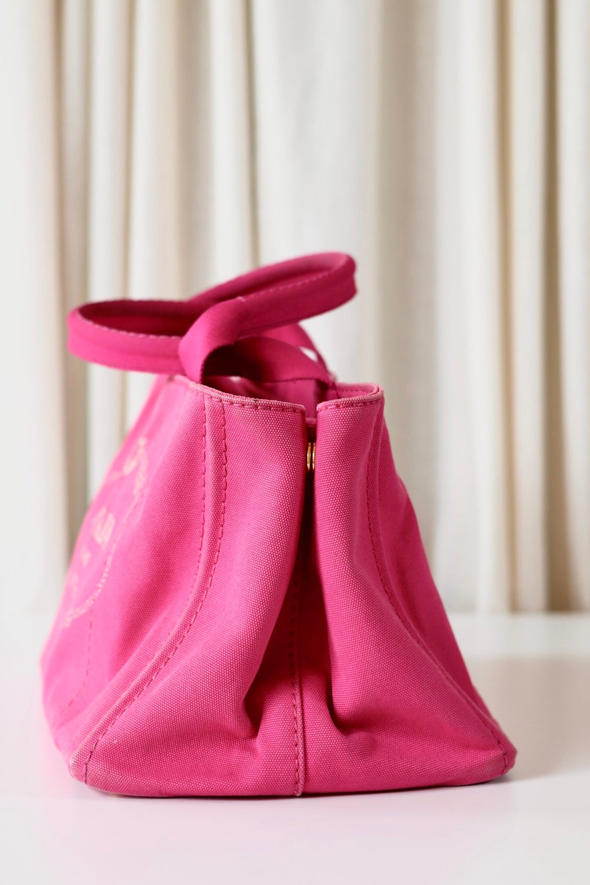 Prada pink tote bag