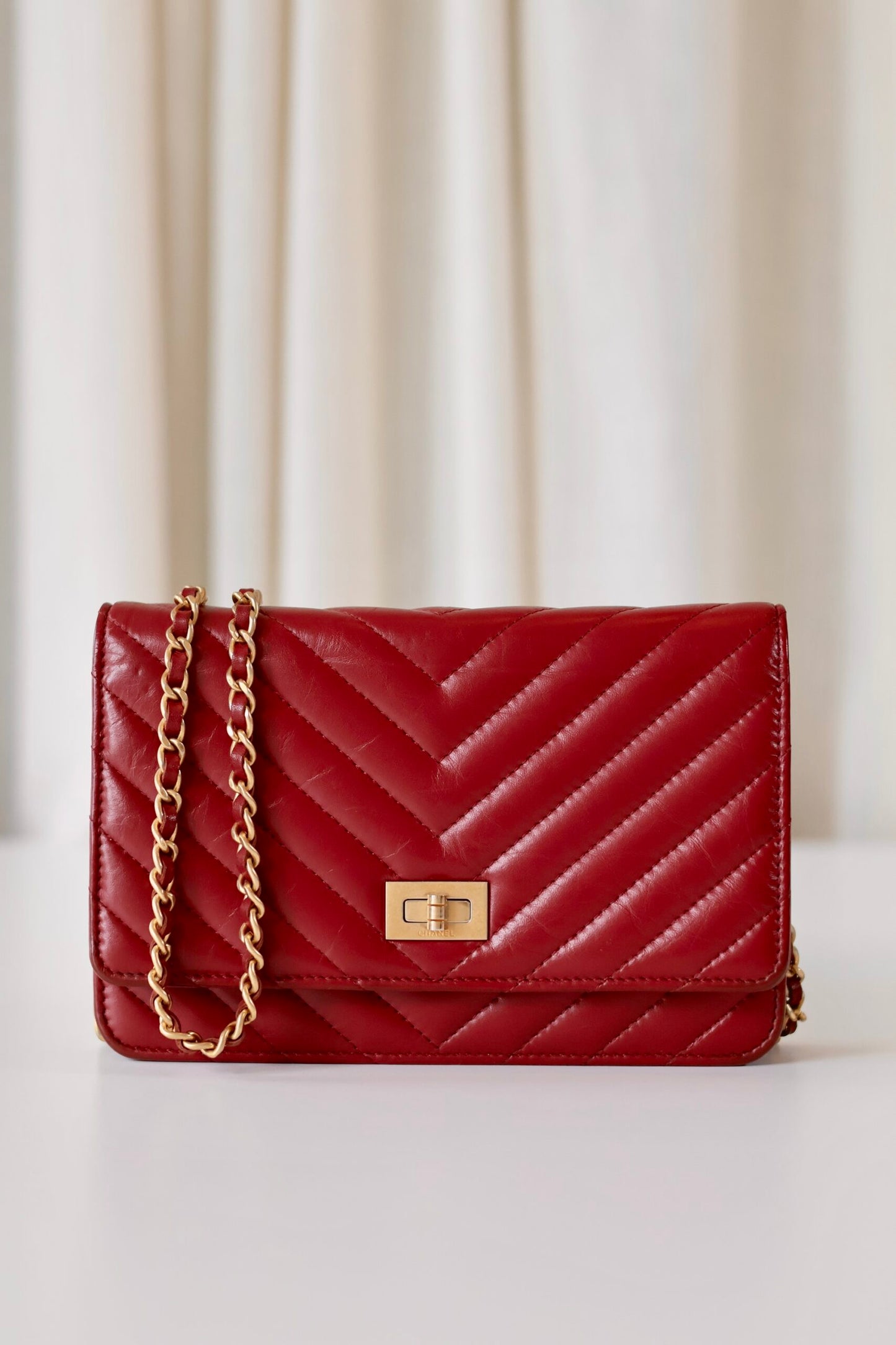 Chanel Reissue wallet on chain