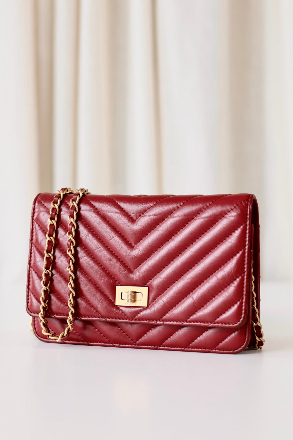 Chanel Reissue wallet on chain
