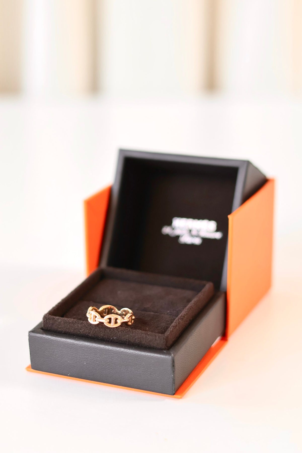 Hermes Chaine d'ancre Enchainee ring small