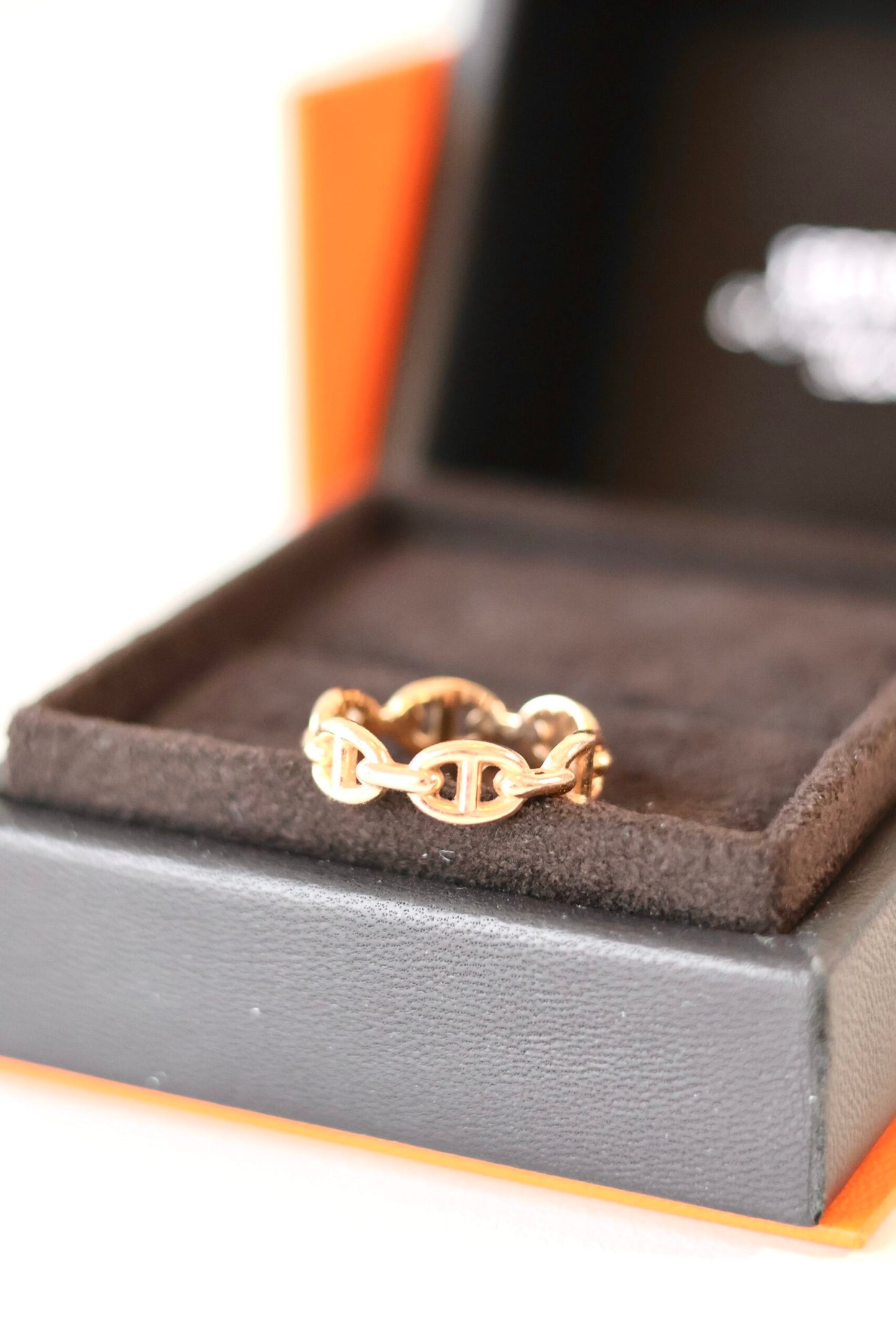 Hermes Chaine d'ancre Enchainee ring small