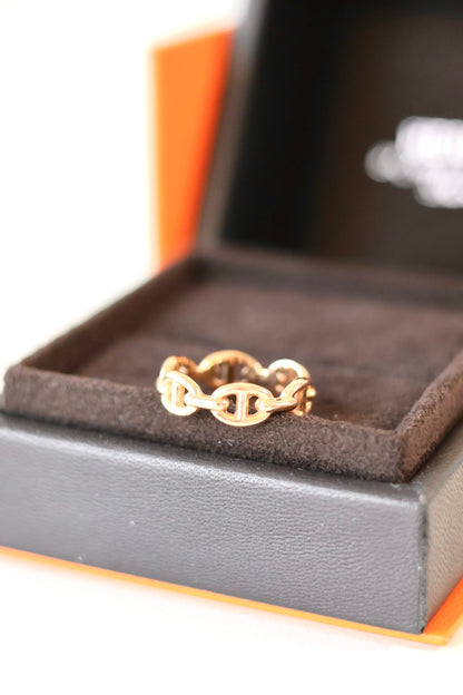Hermes Chaine d'ancre Enchainee ring small
