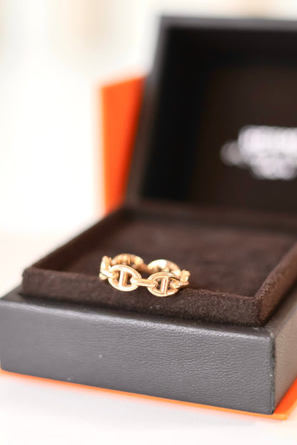 Hermes Chaine d'ancre Enchainee ring small