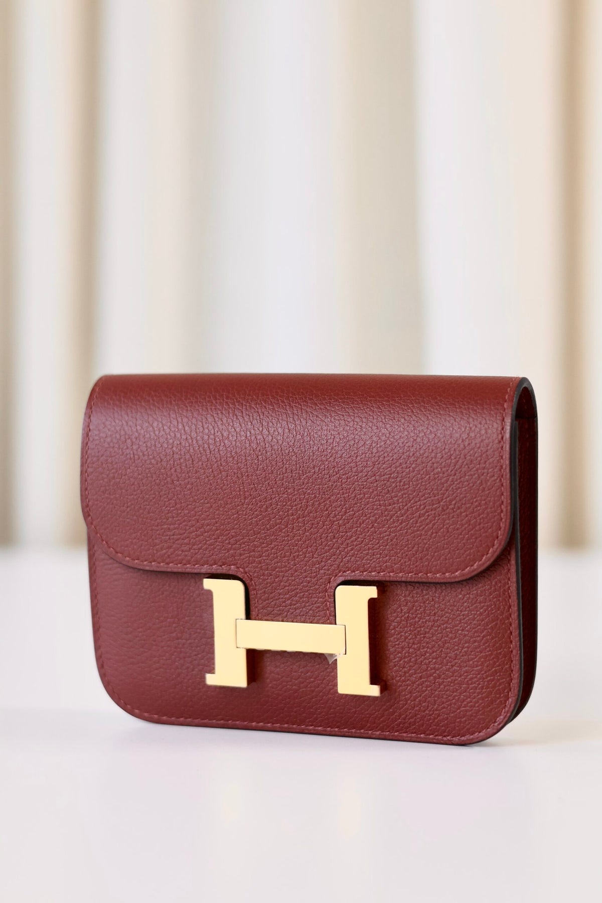 Hermes Constance wallet Rouge H