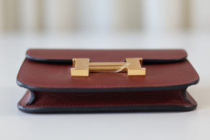 Hermes Constance wallet Rouge H