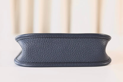 Hermes mini Evelyne 16 Blue Tie