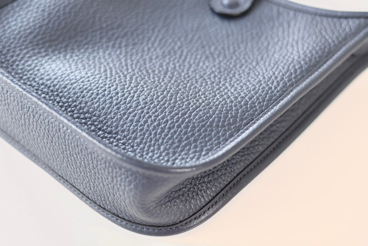 Hermes mini Evelyne 16 Blue Tie