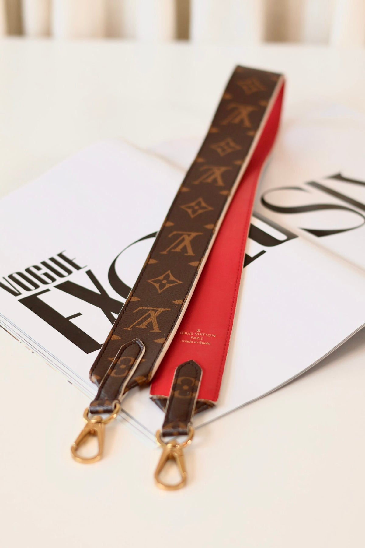 Louis Vuitton reversible monogram strap