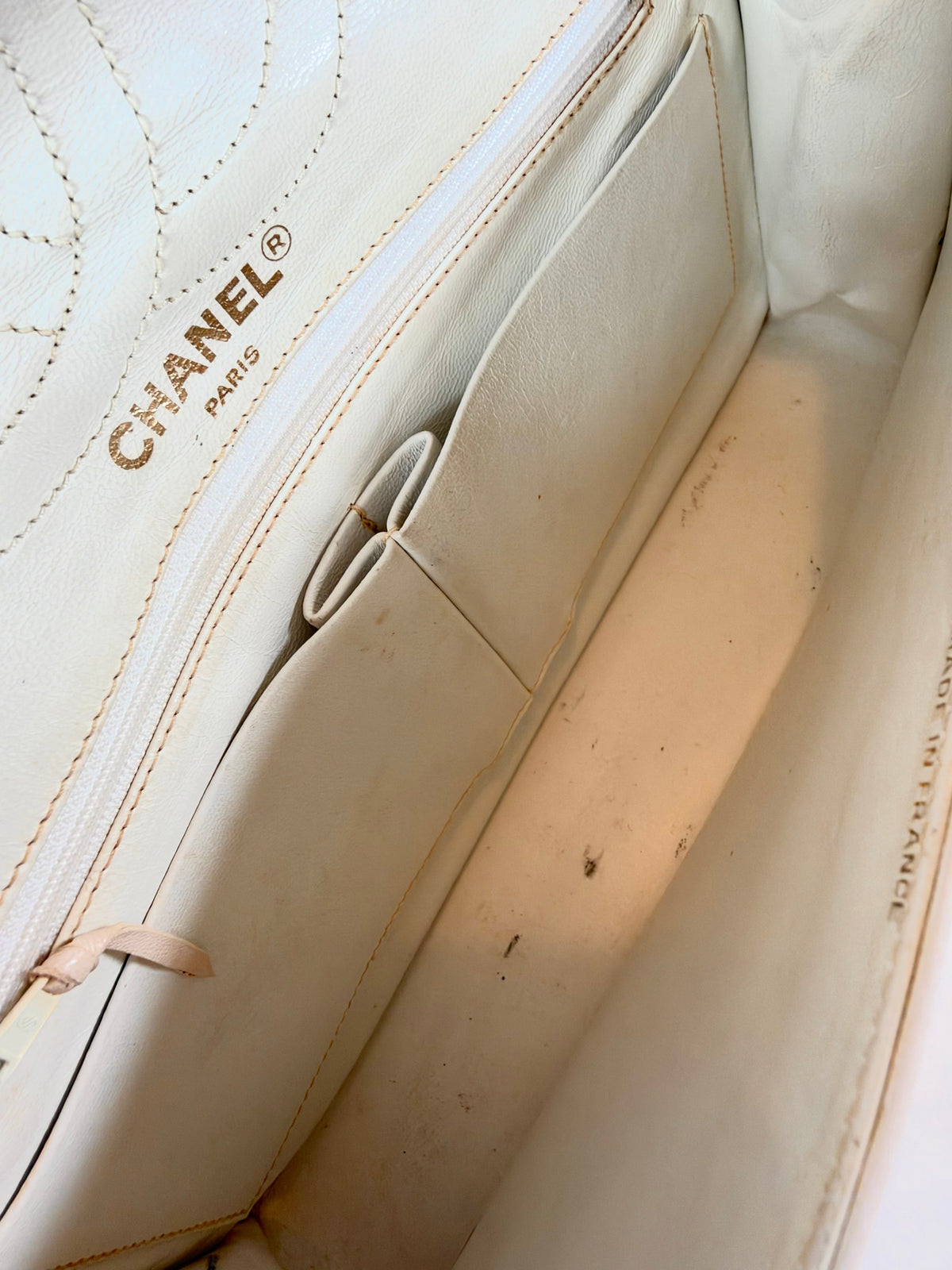 Chanel Double Flap Bag White