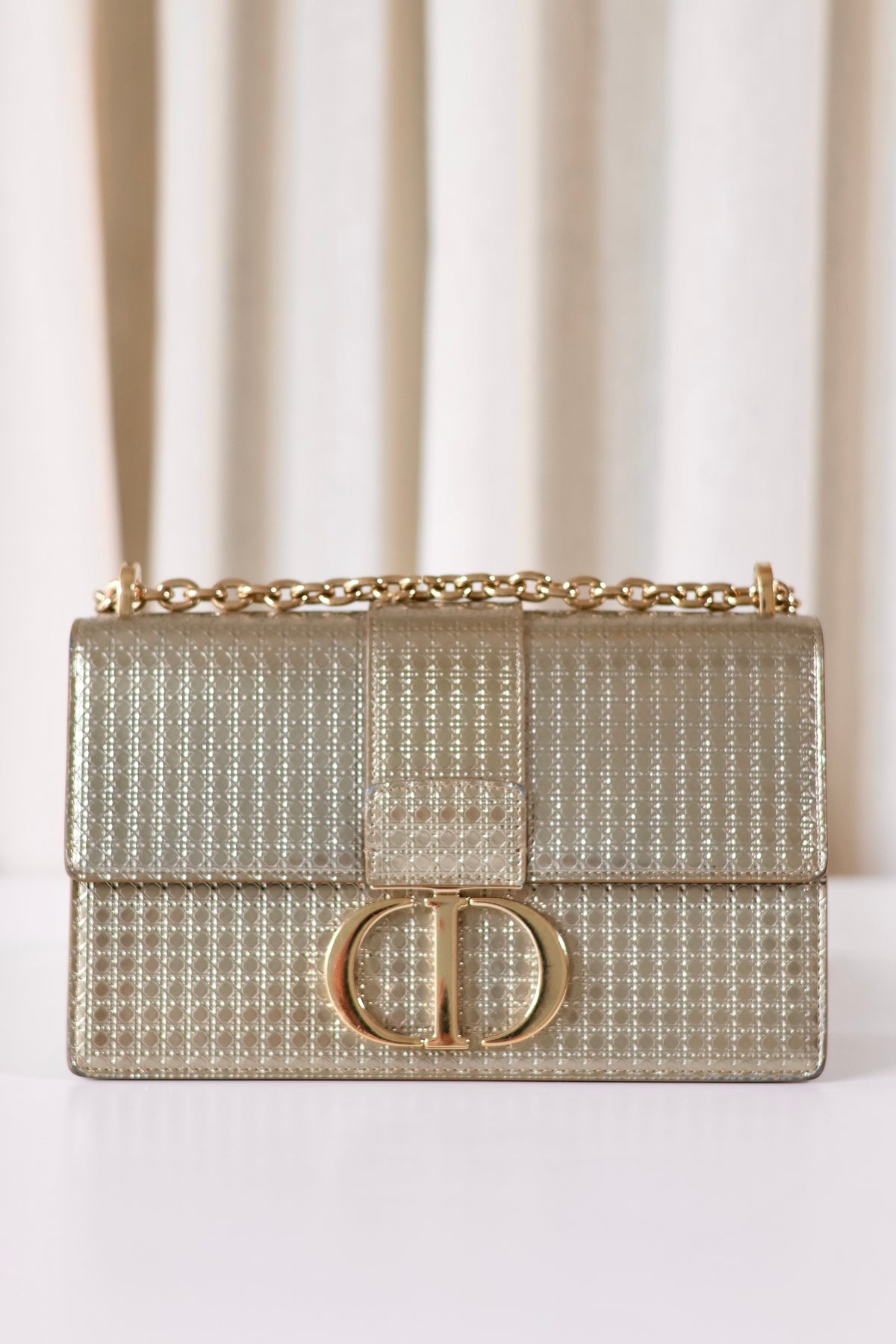 Dior Montaigne 30 Metallic Champagne