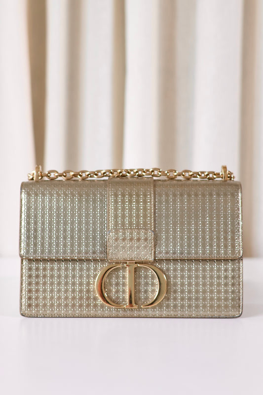 Dior Montaigne 30 Metallic Champagne