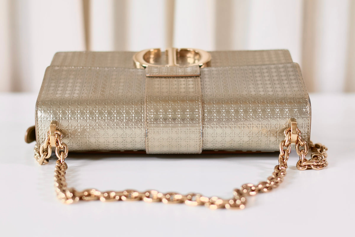 Dior Montaigne 30 Metallic Champagne