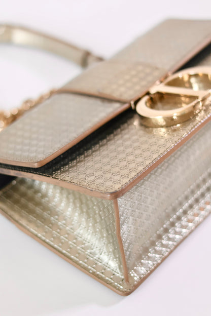 Dior Montaigne 30 Metallic Champagne