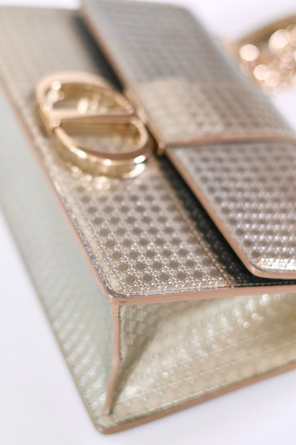 Dior Montaigne 30 Metallic Champagne