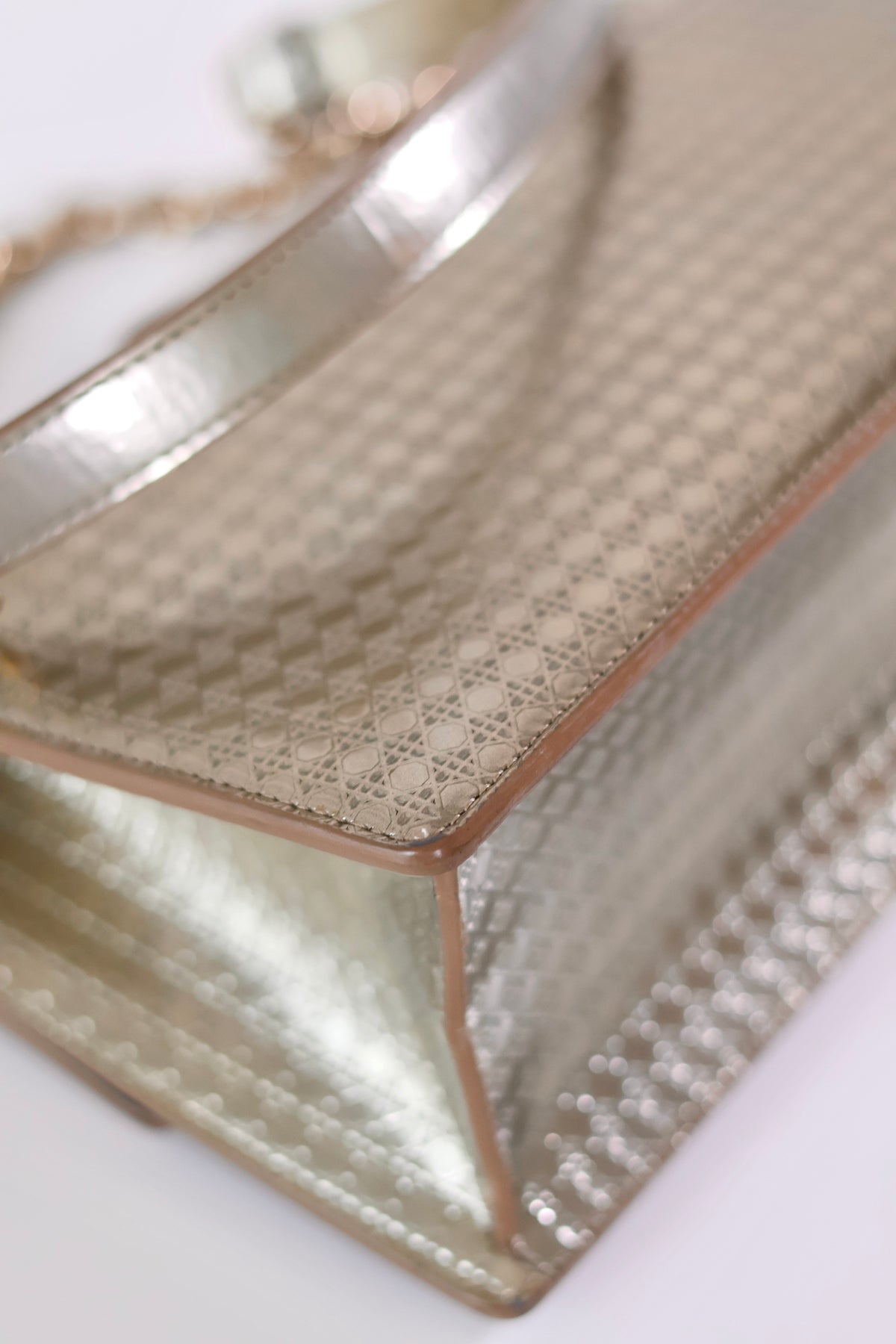 Dior Montaigne 30 Metallic Champagne