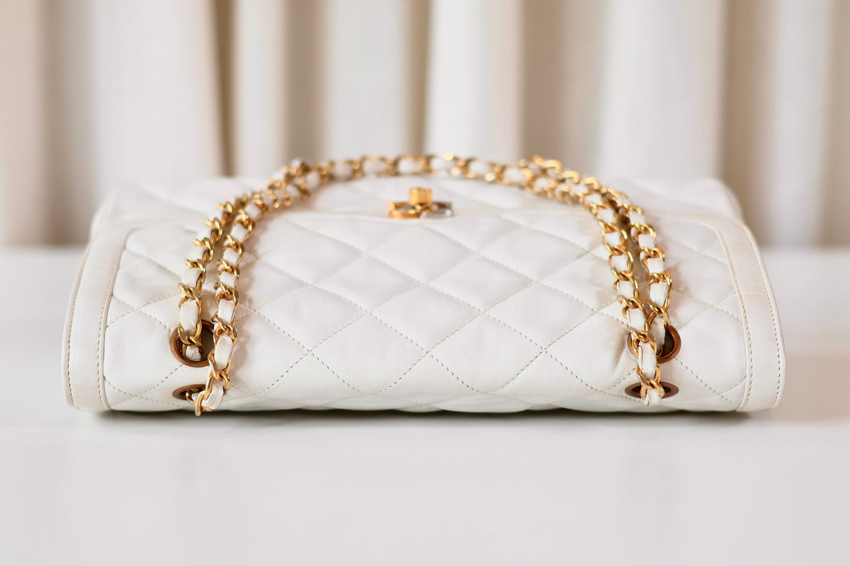 Chanel Double Flap Bag White