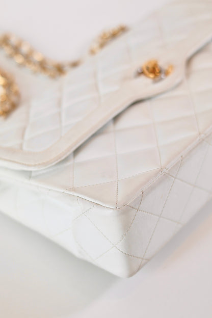Chanel Double Flap Bag White