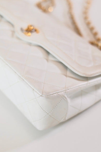 Chanel Double Flap Bag White