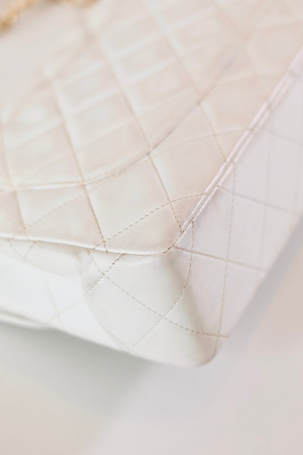 Chanel Double Flap Bag White