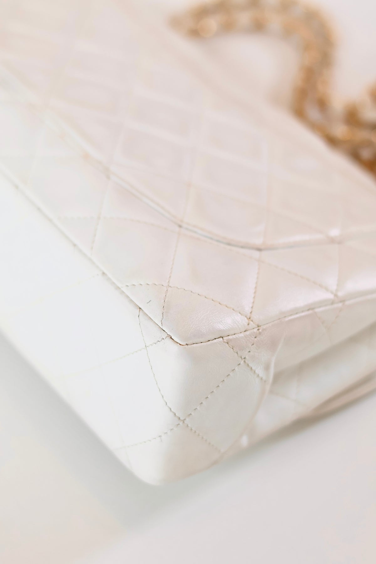 Chanel Double Flap Bag White