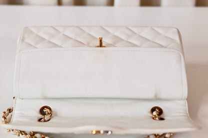 Chanel Double Flap Bag White