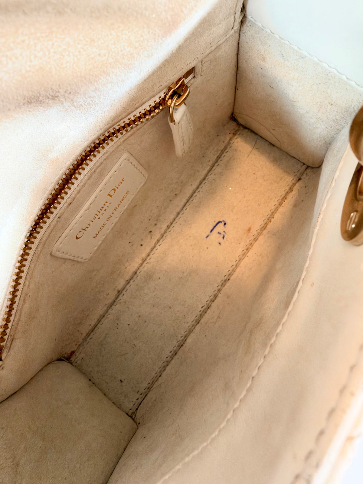 Lady Dior Small White