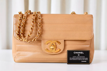 Chanel Classic Jumbo Beige