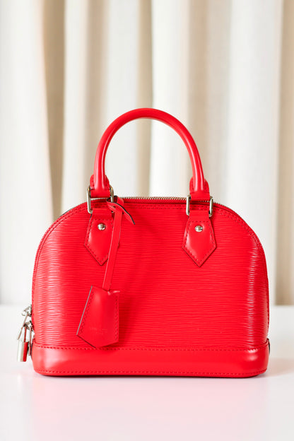Louis Vuitton Alma BB Red Epi