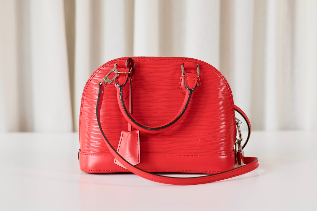 Louis Vuitton Alma BB Red Epi