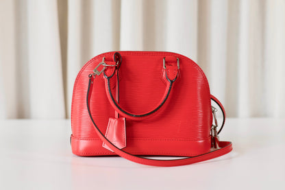 Louis Vuitton Alma BB Red Epi