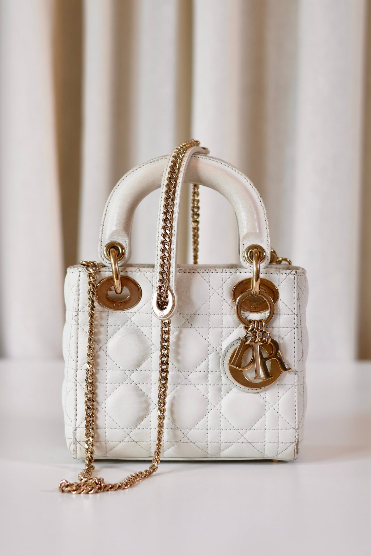 Lady Dior Small White