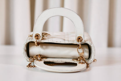 Lady Dior Small White
