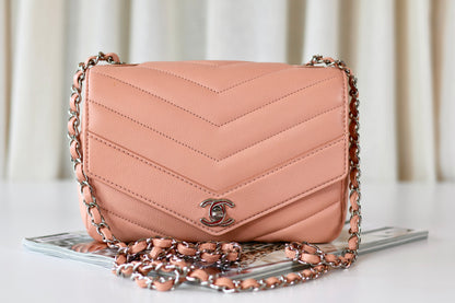 Chanel Single Flap Bag Light Pink