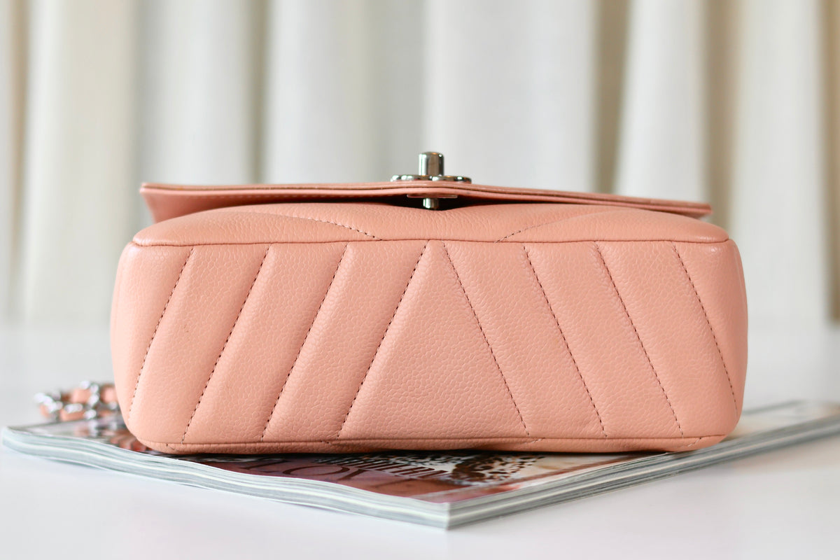 Chanel Single Flap Bag Light Pink