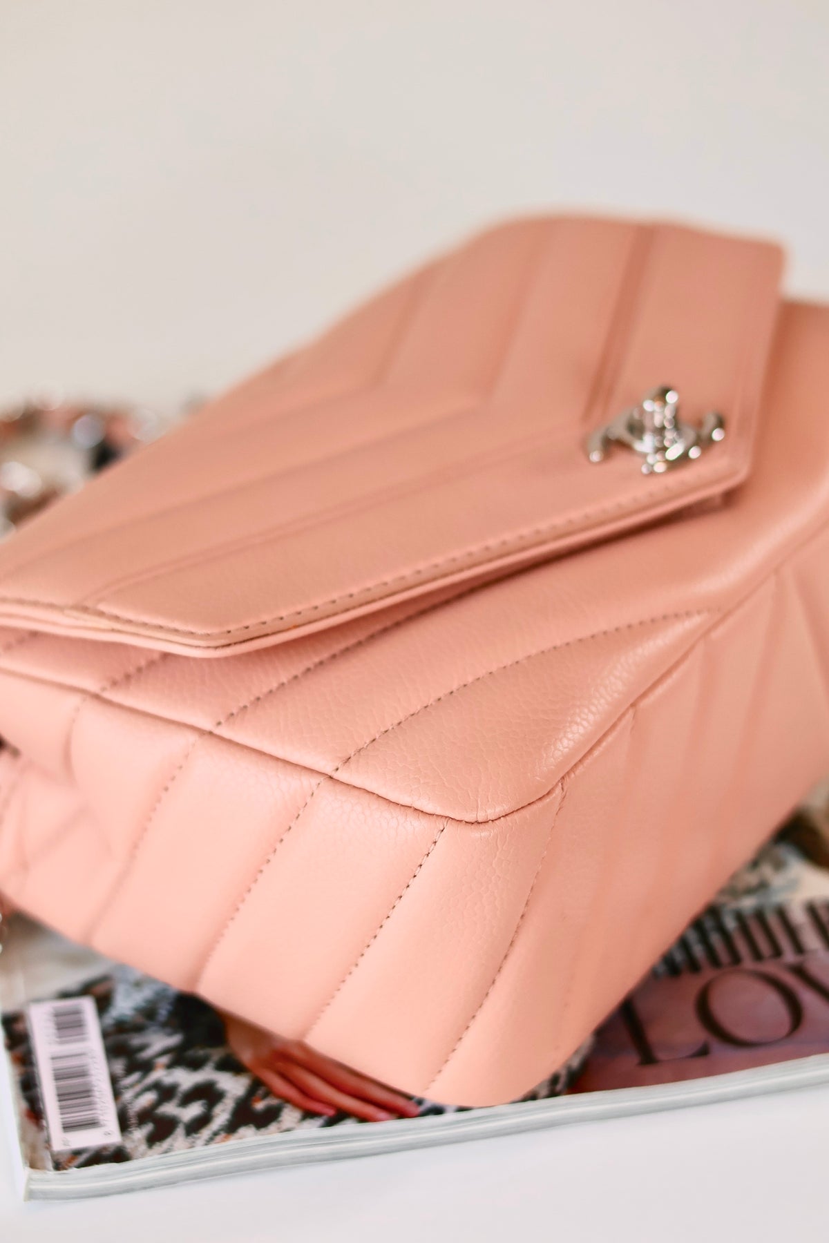 Chanel Single Flap Bag Light Pink